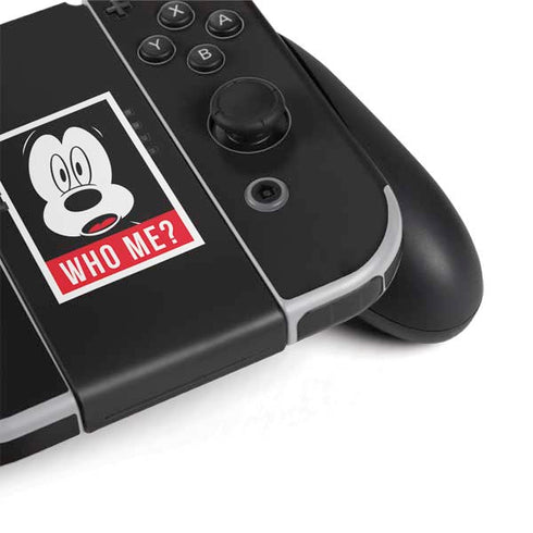 Disney Mickey Mouse Who Me Nintendo Switch OLED (2021) Skin
